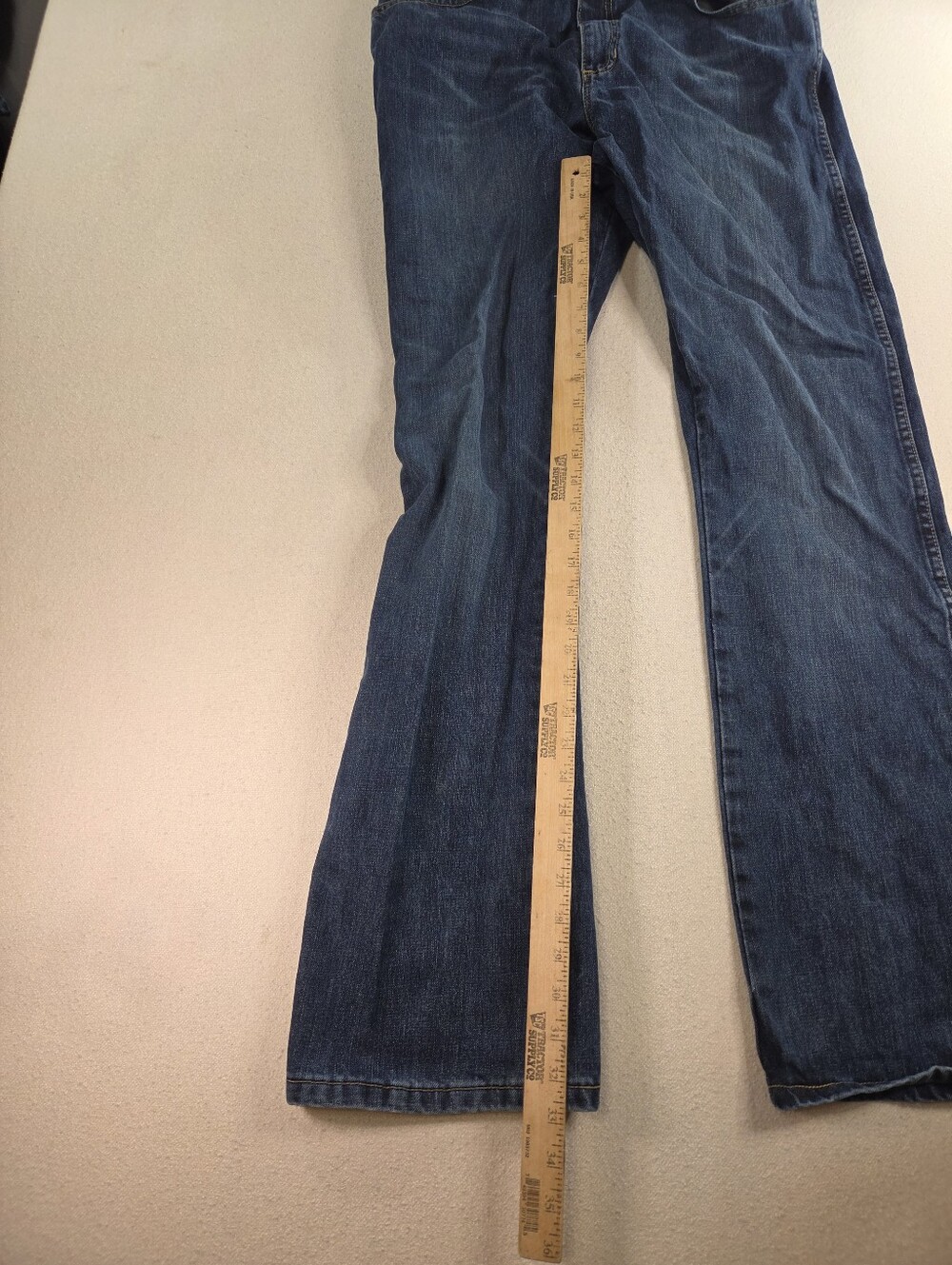 Wrangler Retro Slim Boot Dark Wash Jeans 36x36 - Picture 5 of 6